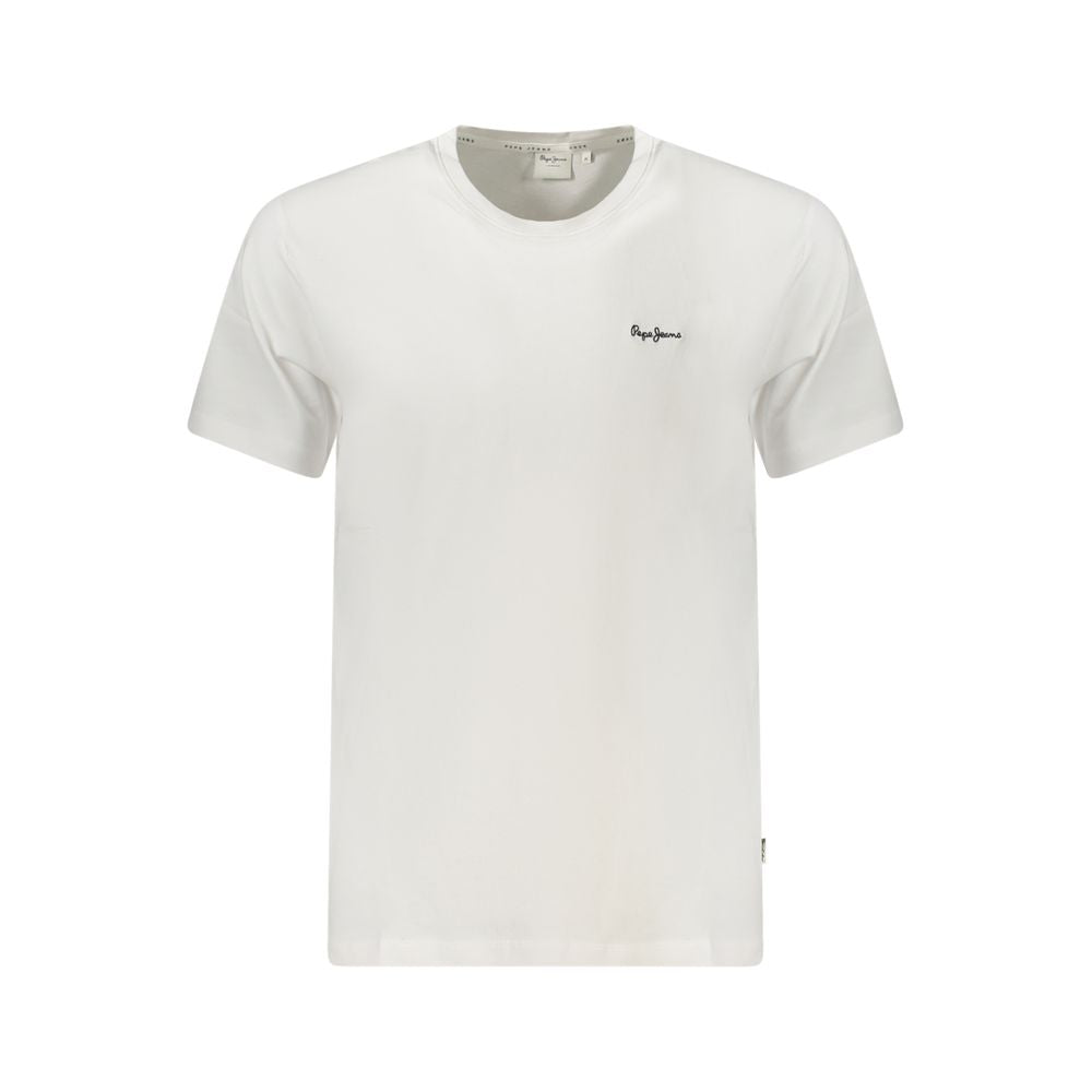 Pepe Jeans Weißes Baumwolle Männer T-Shirt