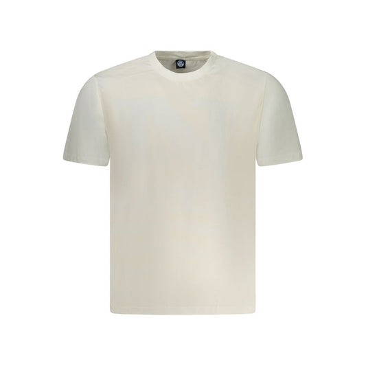 North Sails Weißes Baumwolle Männer T-Shirt