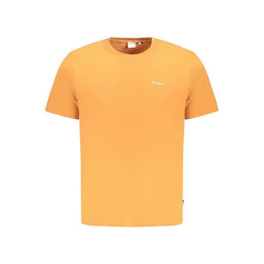 Pepe Jeans Orangefarbenes T-Shirt aus Baumwolle