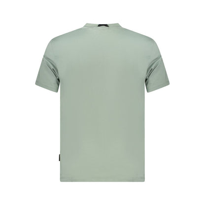 Napapijri Grünes Baumwolle Männer T-Shirt