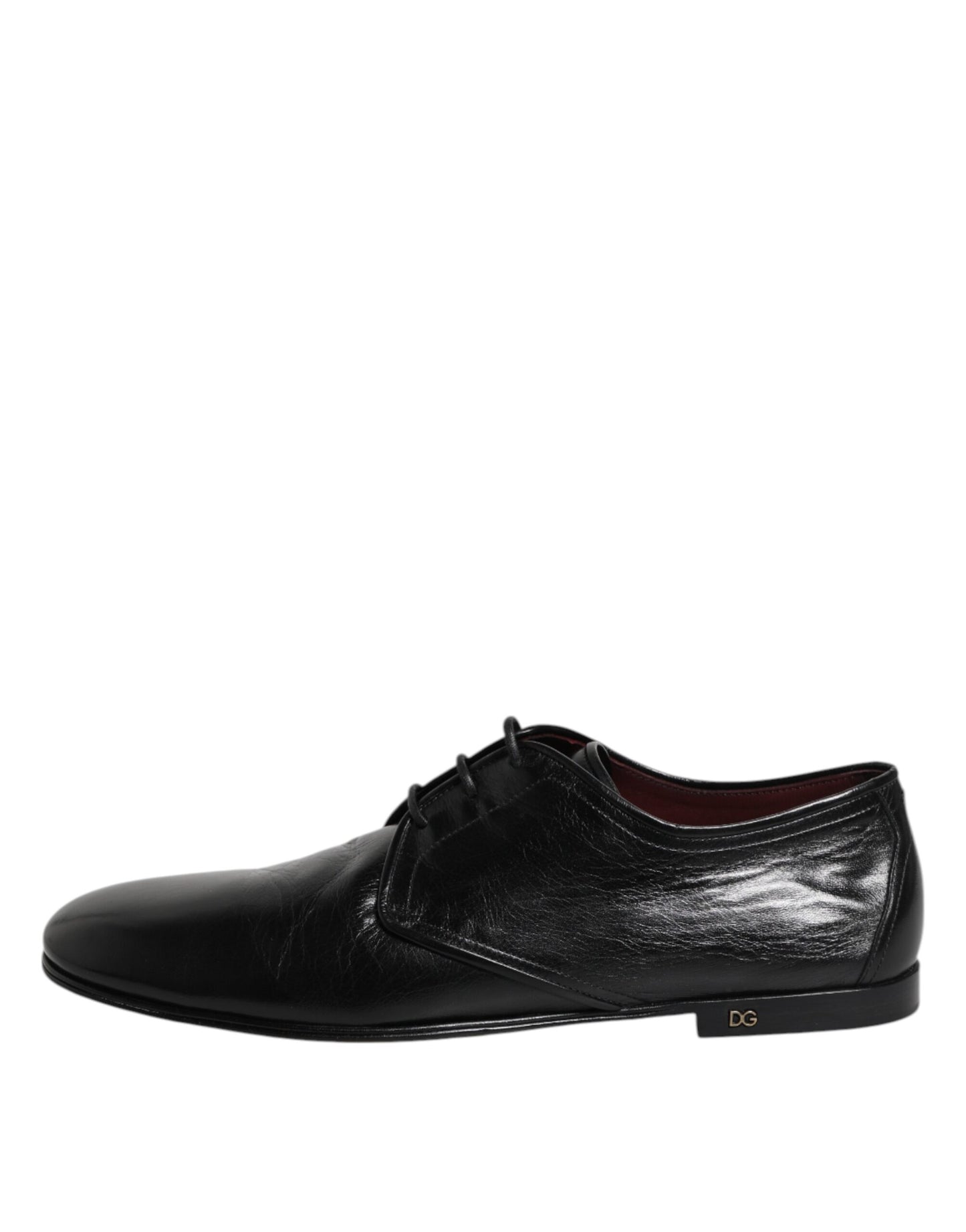 Dolce & Gabbana Schwarze Leder Schnürschuhe Derby Kleid Formelle Schuhe