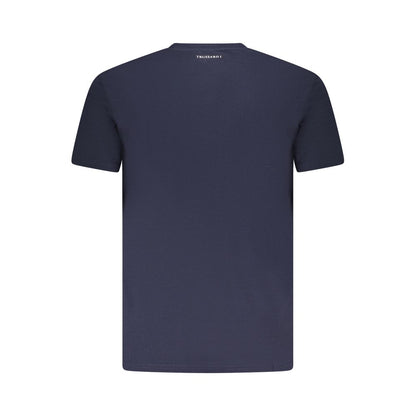 Trussardi Blau Baumwolle Männer T-Shirt
