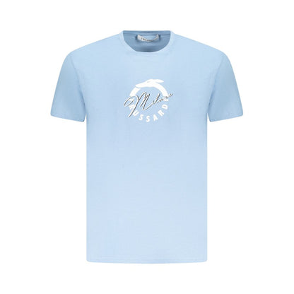 Trussardi Hellblaues Baumwolle Herren T-Shirt
