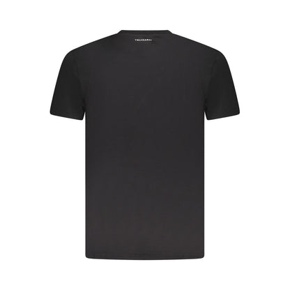 Trussardi Schwarzes Baumwolle Männer T-Shirt