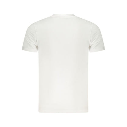 Cavalli Class Weißes Herren-T-Shirt aus Baumwolle