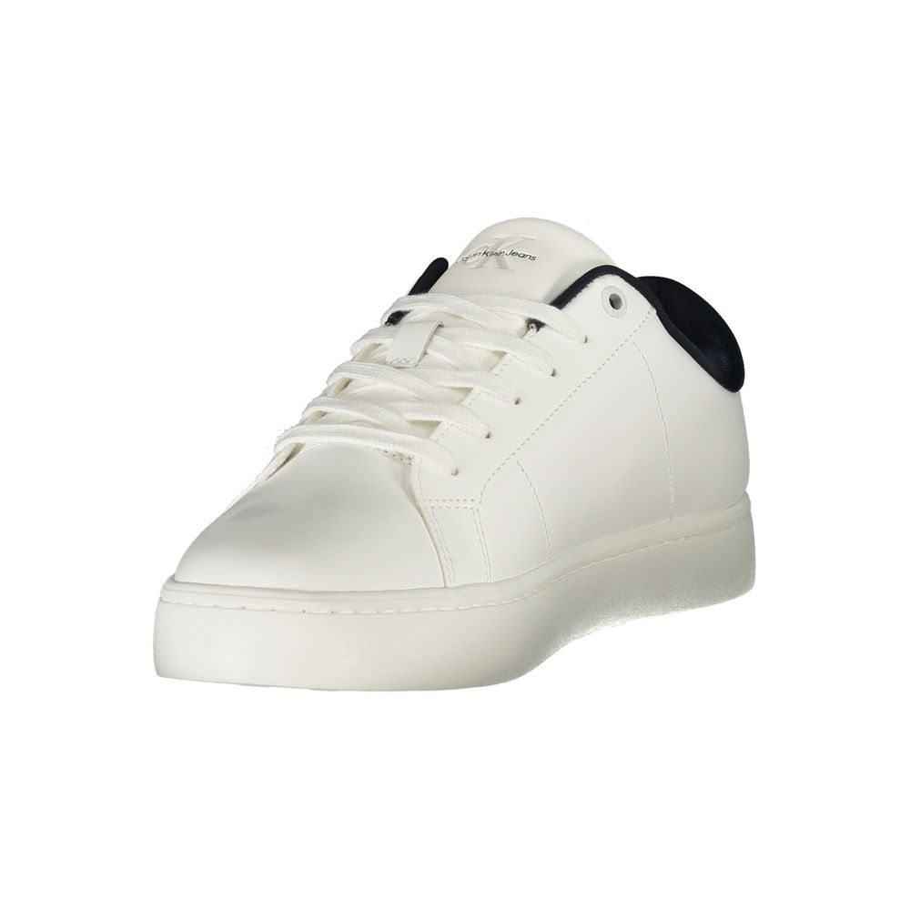 Calvin Klein Weißes Leder Herren Sneaker