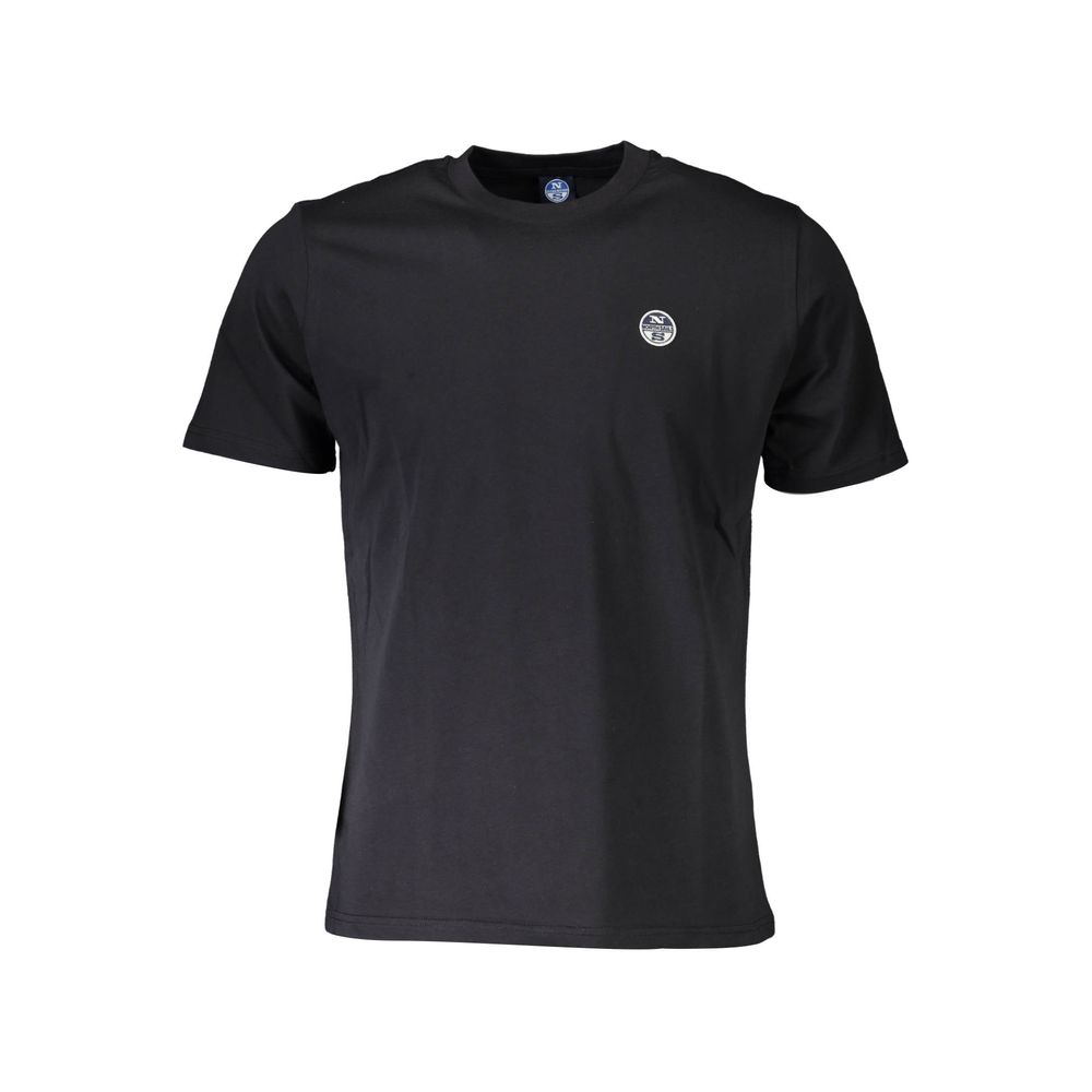 North Sails Schwarzes Baumwolle Männer T-Shirt