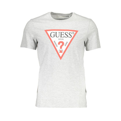 Guess Jeans Braunes Baumwoll-T-Shirt für Männer
