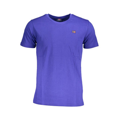 Norway 1963 Blau Baumwolle Männer T-Shirt
