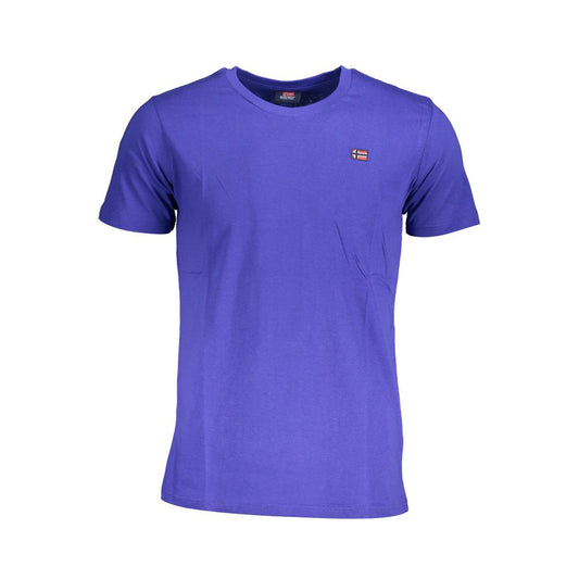 Norway 1963 Blau Baumwolle Männer T-Shirt