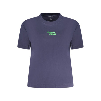 Calvin Klein T-Shirt aus blauer Baumwolle für Frauen