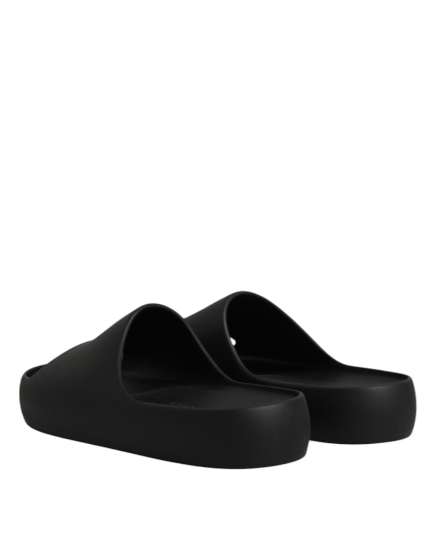Dolce & Gabbana Schwarz DG Logo Slides Sandalen Beachwear Schuhe