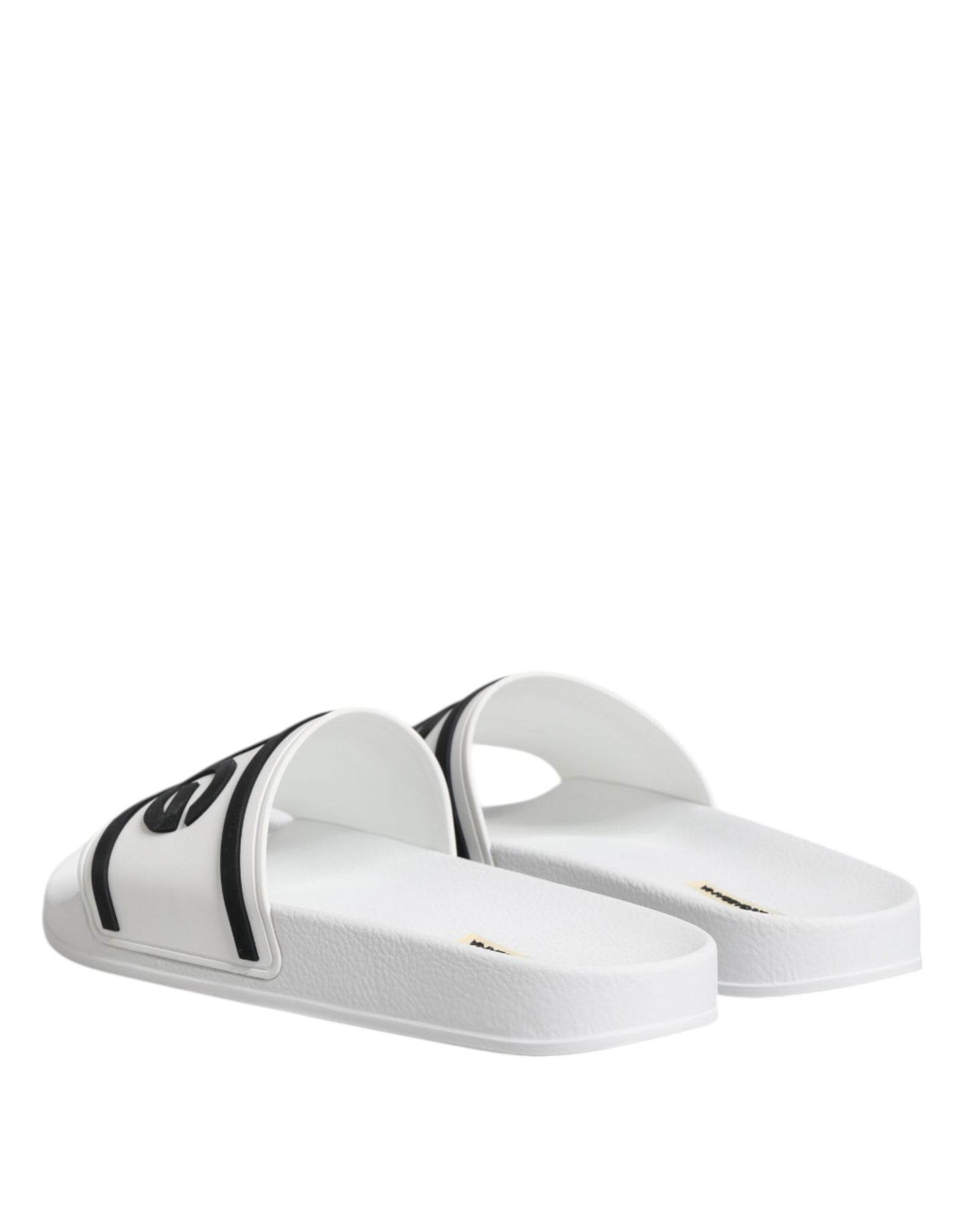 Dolce & Gabbana Weiße DG Logo Pantoletten Sandalen Beachwear Schuhe