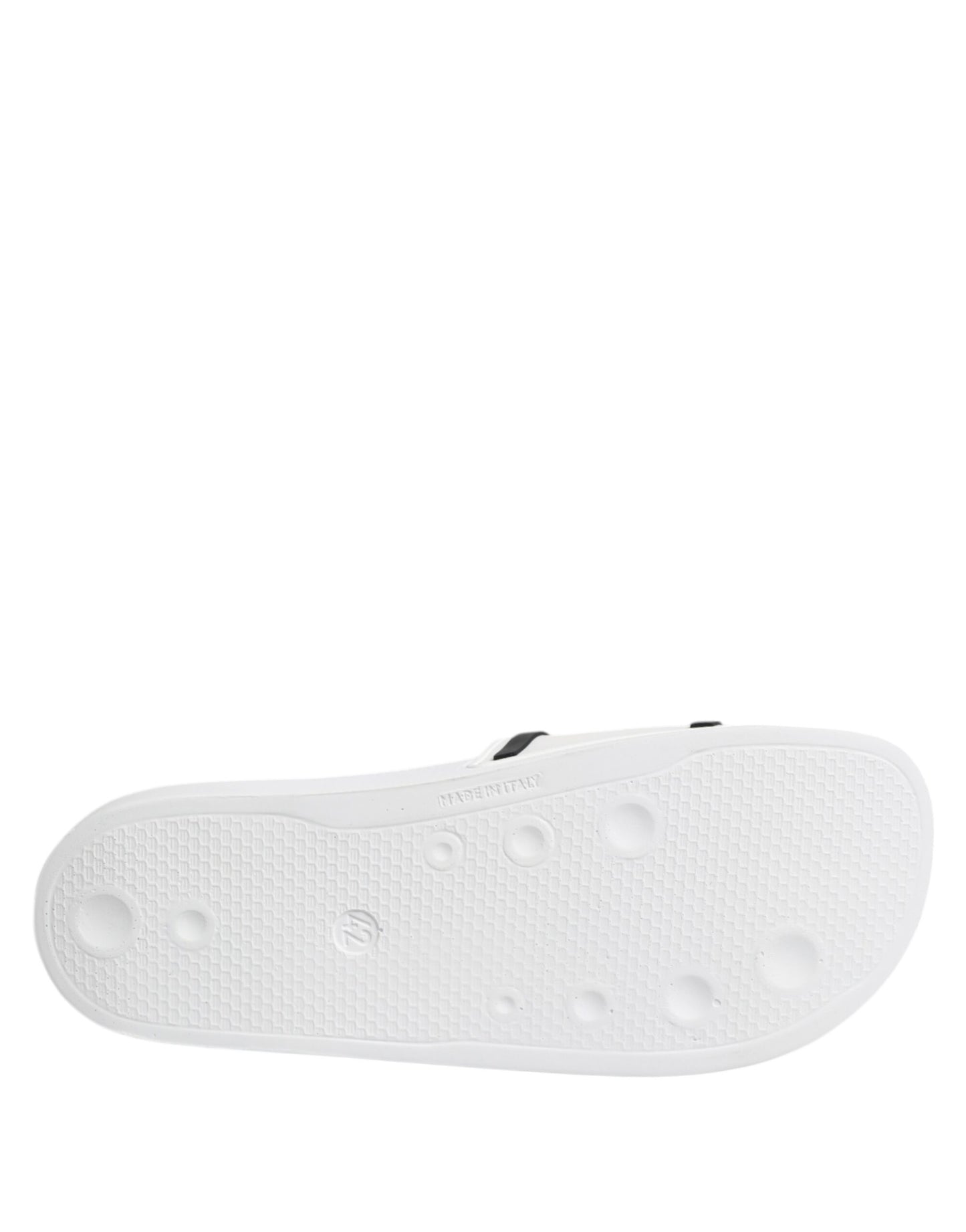 Dolce & Gabbana Weiße DG Logo Pantoletten Sandalen Beachwear Schuhe