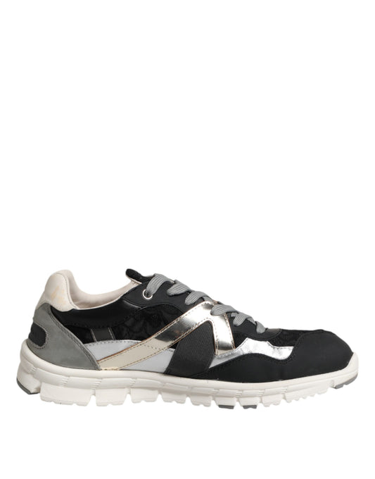 Dolce & Gabbana Multicolor Wildleder Low Top Männer Sneaker Schuhe