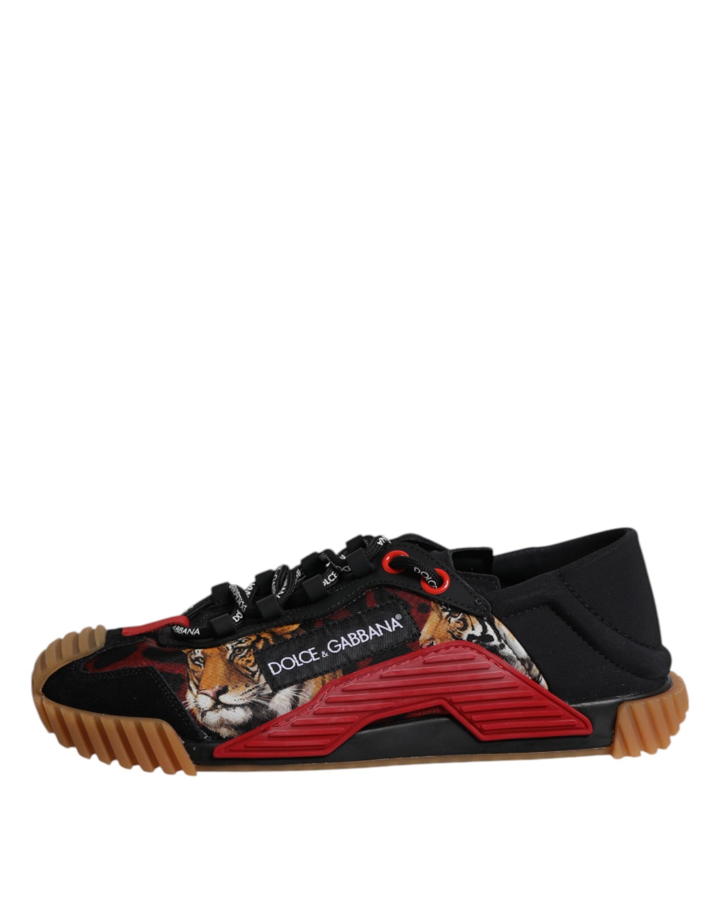 Dolce & Gabbana Schwarz Logo Low Top NS1 Männer Turnschuhe Schuhe