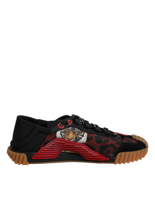 Dolce & Gabbana Schwarz Logo Low Top NS1 Männer Turnschuhe Schuhe