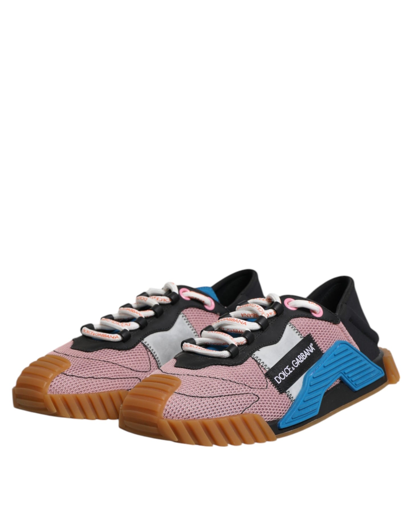 Dolce & Gabbana Multicolor Lace Up Low Top NS1 Turnschuhe Schuhe