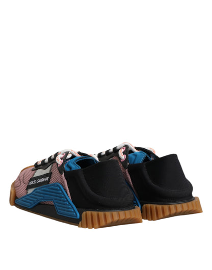 Dolce & Gabbana Multicolor Lace Up Low Top NS1 Turnschuhe Schuhe