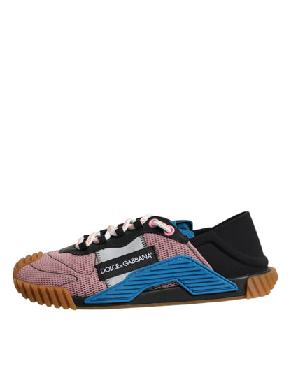 Dolce & Gabbana Multicolor Lace Up Low Top NS1 Turnschuhe Schuhe