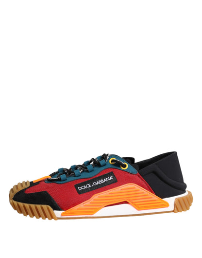 Dolce & Gabbana Multicolor Logo Low Top NS1 Turnschuhe Schuhe