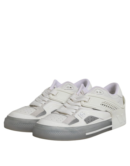 Dolce & Gabbana Weiß Low Top DG Geprägte Männer Turnschuhe Schuhe
