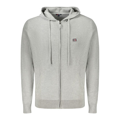 Norway 1963 Graue Polyamid Herren Strickjacke