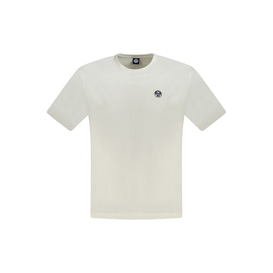 North Sails Weißes Baumwolle Männer T-Shirt