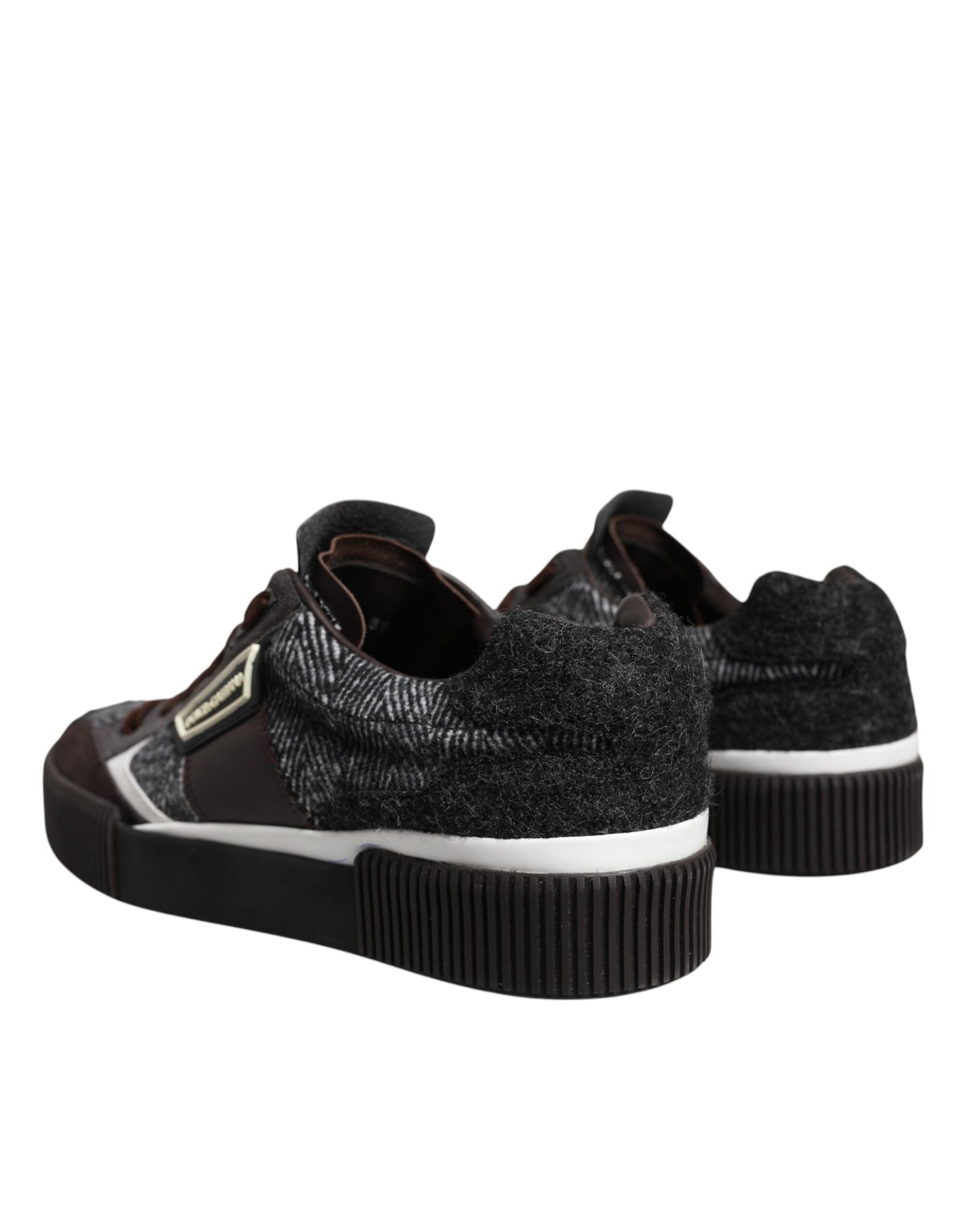Dolce & Gabbana Multicolor Leder Low Top Sneakers Schuhe