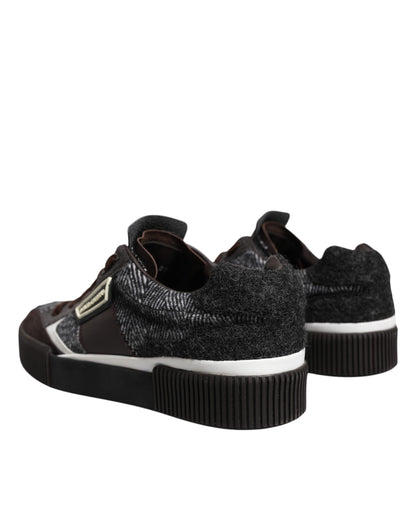 Dolce & Gabbana Multicolor Leder Low Top Sneakers Schuhe