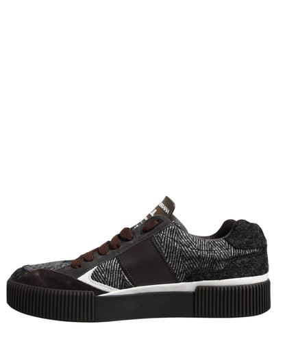 Dolce & Gabbana Multicolor Leder Low Top Sneakers Schuhe