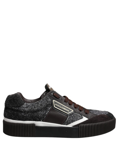 Dolce & Gabbana Multicolor Leder Low Top Sneakers Schuhe