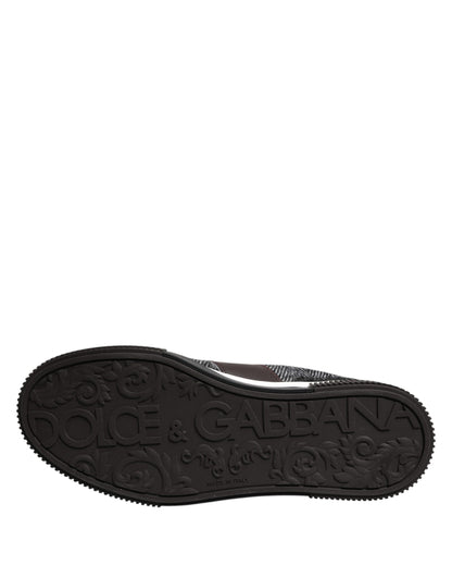 Dolce & Gabbana Multicolor Leder Low Top Sneakers Schuhe