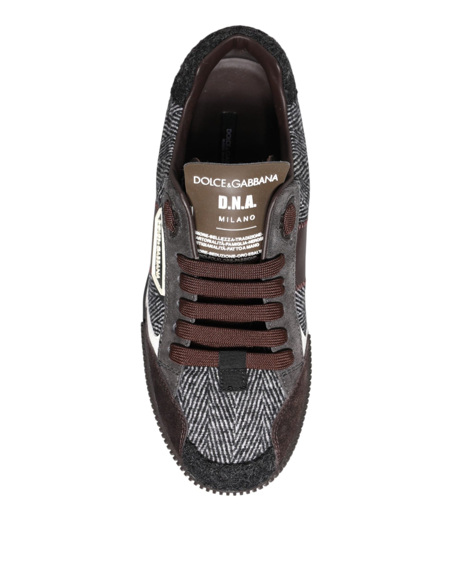 Dolce & Gabbana Multicolor Leder Low Top Sneakers Schuhe