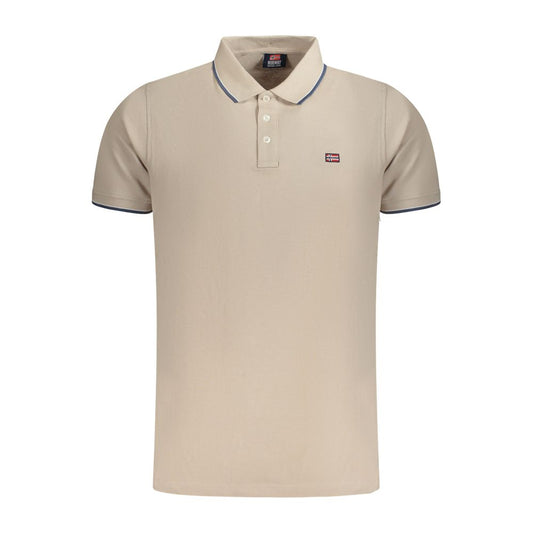 Norway 1963 Beige Baumwolle Männer Polo Shirt