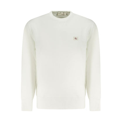 Calvin Klein Weißer Baumwollpullover für Männer