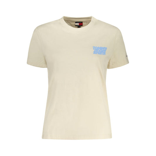 Tommy Hilfiger Beige Baumwolle Frauen T-Shirt