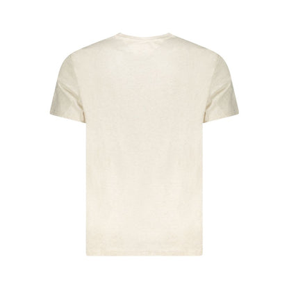 Tommy Hilfiger Beige Baumwolle Männer T-Shirt