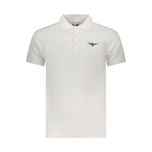 Accademia Militare Weißes Baumwoll-Poloshirt