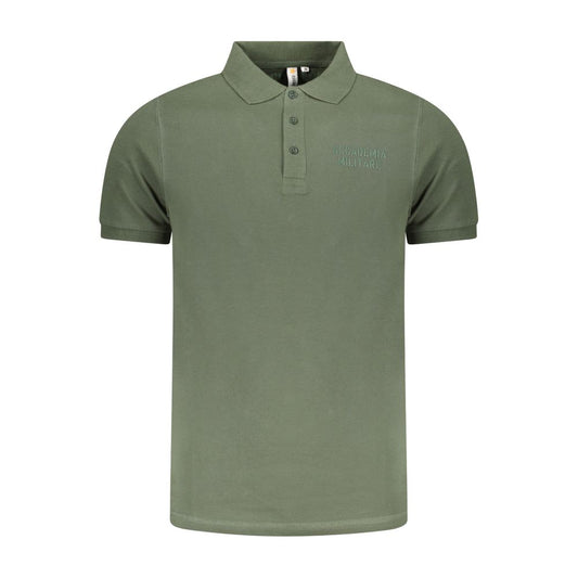Accademia Militare Grünes Baumwoll-Poloshirt