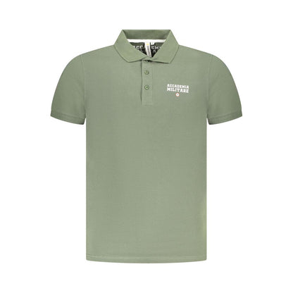 Accademia Militare Grünes Baumwoll-Poloshirt