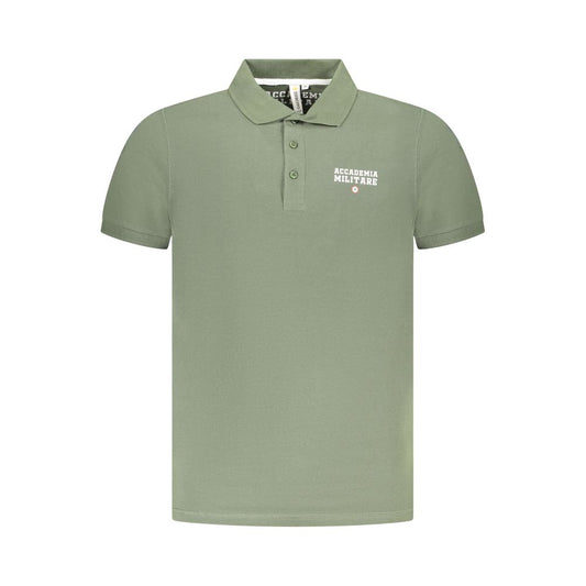 Accademia Militare Grünes Baumwoll-Poloshirt