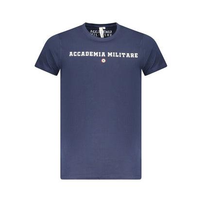 Accademia Militare T-Shirt aus blauer Baumwolle