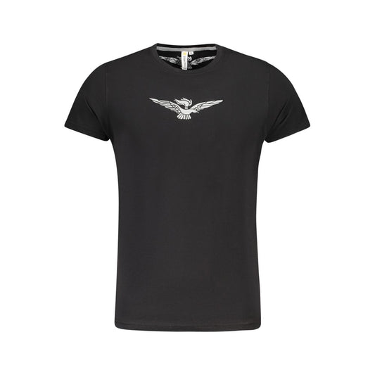 Accademia Militare Schwarzes T-Shirt aus Baumwolle