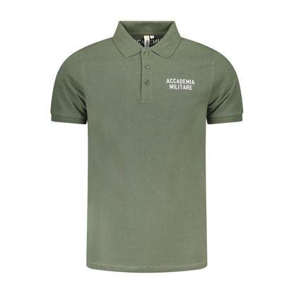 Accademia Militare Grünes Baumwoll-Poloshirt