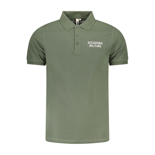 Accademia Militare Grünes Baumwoll-Poloshirt