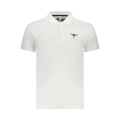 Accademia Militare Weißes Baumwoll-Poloshirt