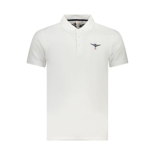 Accademia Militare Weißes Baumwoll-Poloshirt