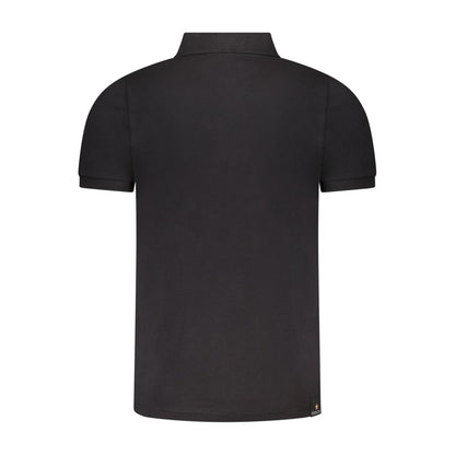 Accademia Militare Schwarzes Baumwoll-Poloshirt