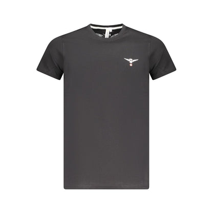 Accademia Militare Schwarzes T-Shirt aus Baumwolle